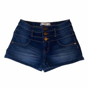 Cuffed - 3 Button Up Jean Shorts | NOBO